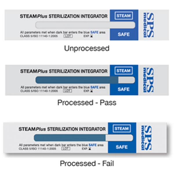 Fitas Integradoras de Esterilização SteamPlus Classe 5, 1000/Pacote