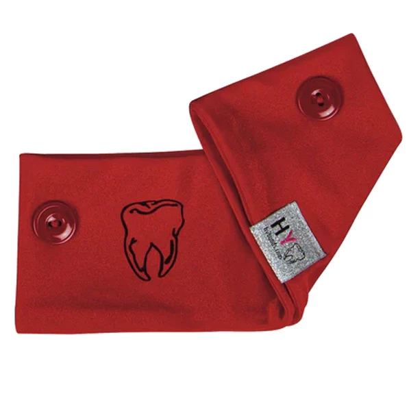 Diadema HYbands con botón para mascarilla - Rojo Placer, 1/Paq.
