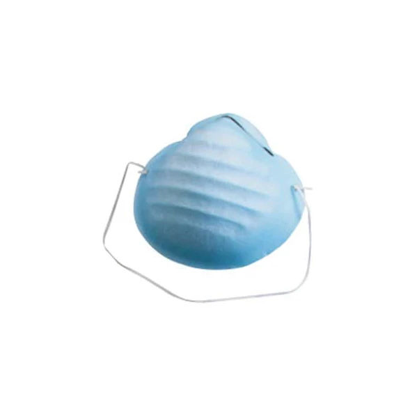 Mascarilla facial 3M ESPE - Azul, con forma de cono moldeado.