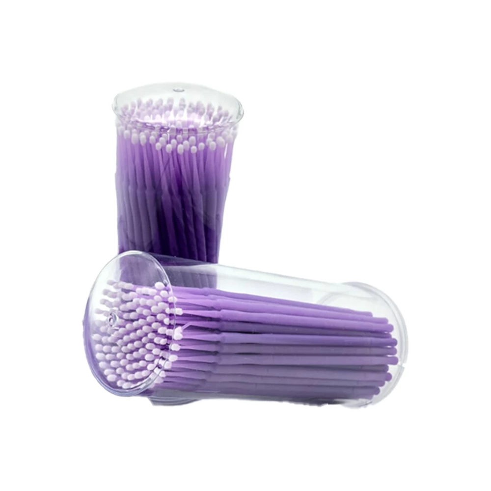 Aplicadores Microbrush de Pollo, Ultrafinos, Morados, 400/Caja