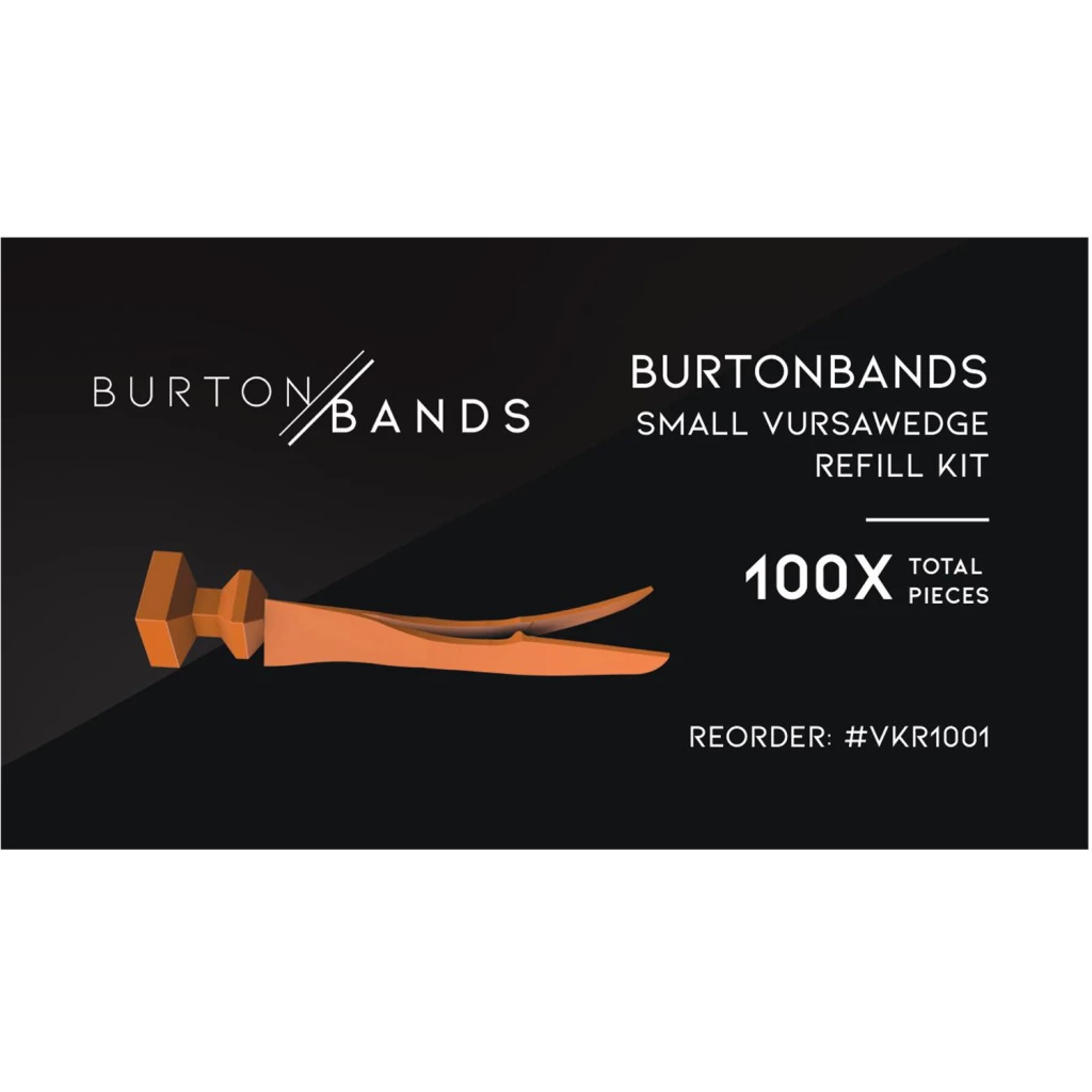 BurtonBands Small VursaWedge Refill Kit, 2.0mm Width, 100/Pk. BurtonBands Small VursaWedge Refill Kit, 2.0mm Width, 100/Pk.