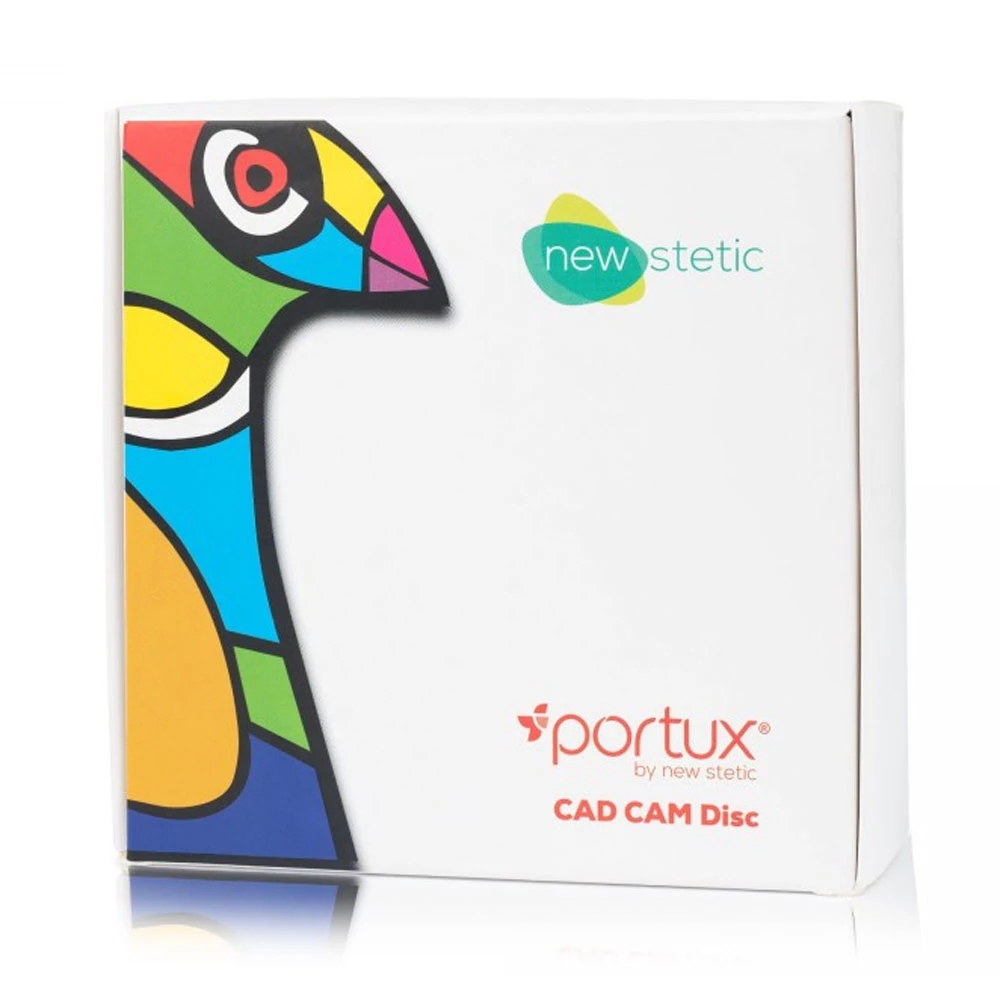 Portux CAD/CAM Multi-Layer PMMA Disc, 98.5mm x 20mm, Shade Bleach, 1/Pk.