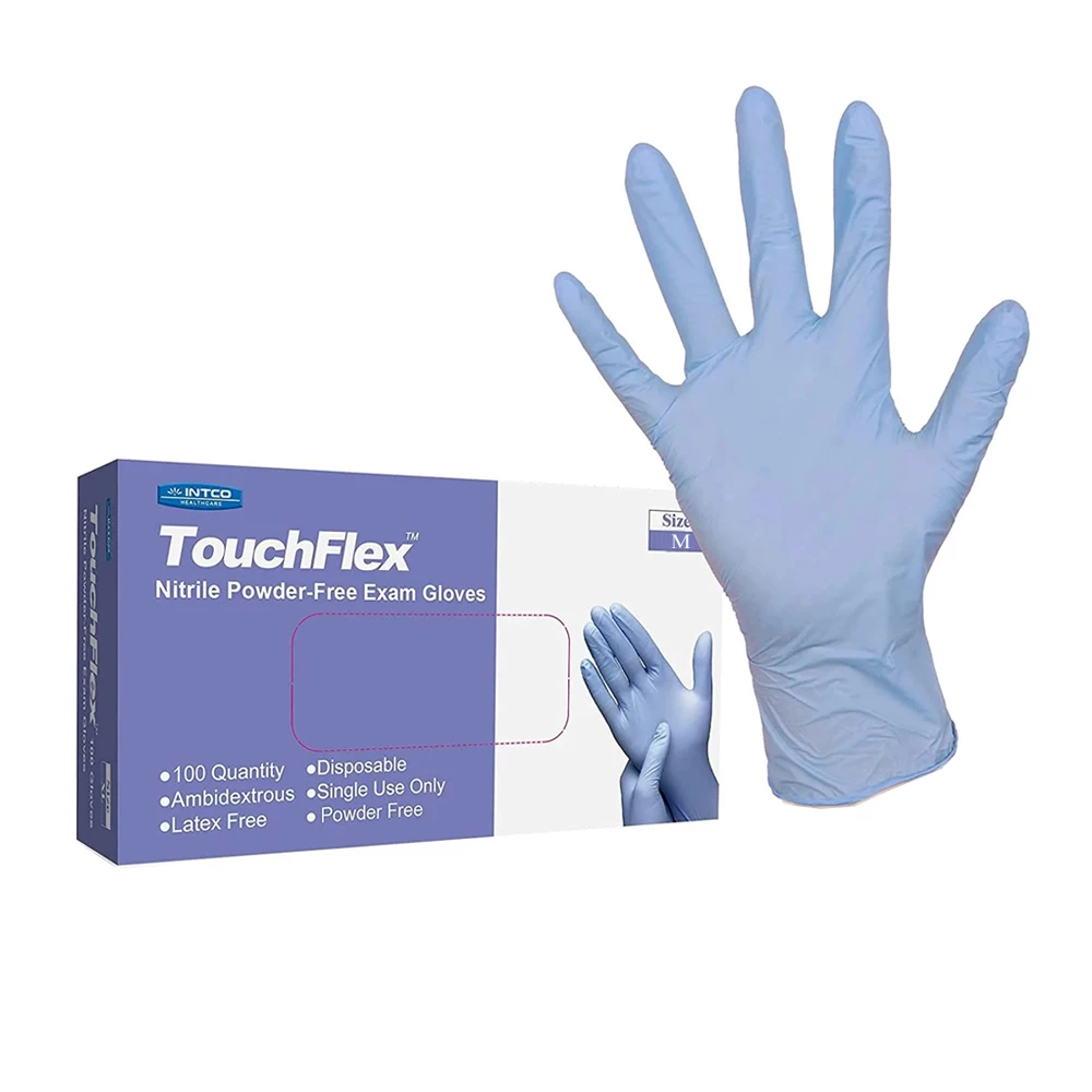 Перчатки TouchFlex Violet из нитрила, средние, без порошка, 100 шт./уп.