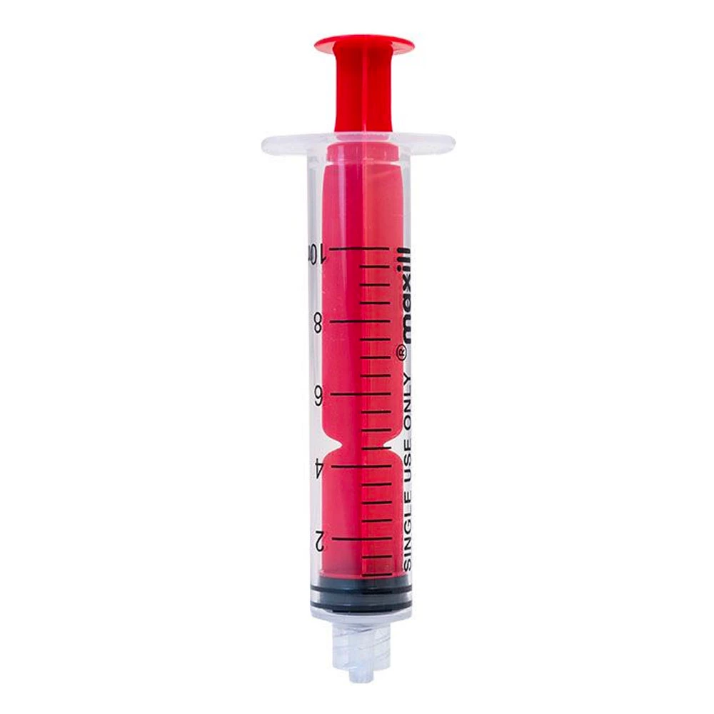 maxill ezee ID Luer Lock Syringe, Red, 10ml, 50/Box maxill ezee ID Luer Lock Syringe, Red, 10ml, 50/Box