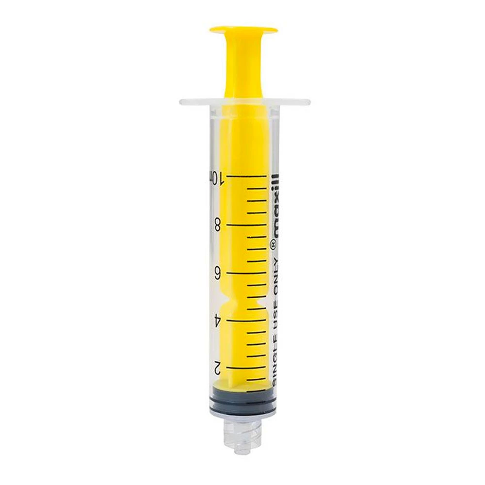 maxill ezee ID Luer Lock Spritze, Gelb, 10ml, 50/Stück pro Box
