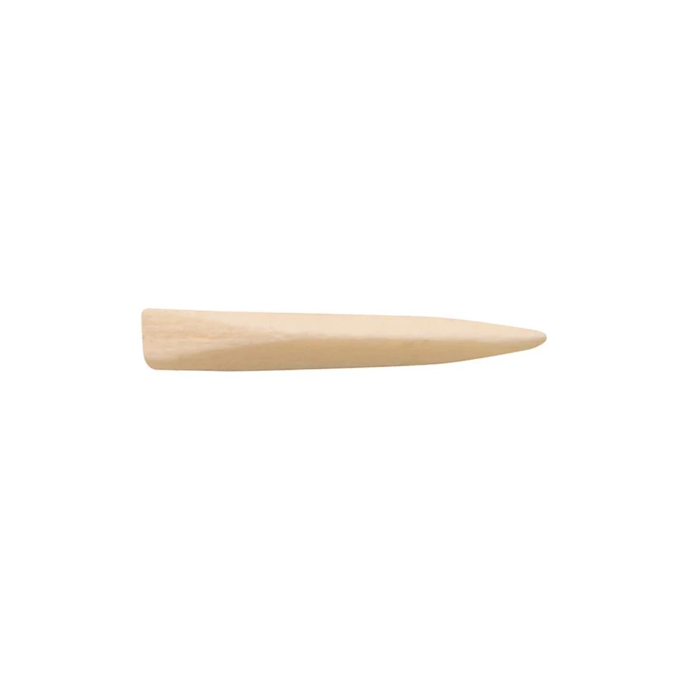 Clinician's Choice Contoured Wood Wedge, White 17 mm, 100/Pk