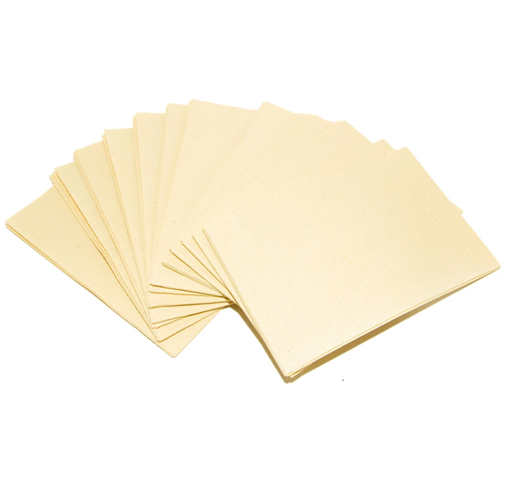 Primo Patient Bib 2-Ply con Poliestere, 13x18, Beige, 500/Confezione