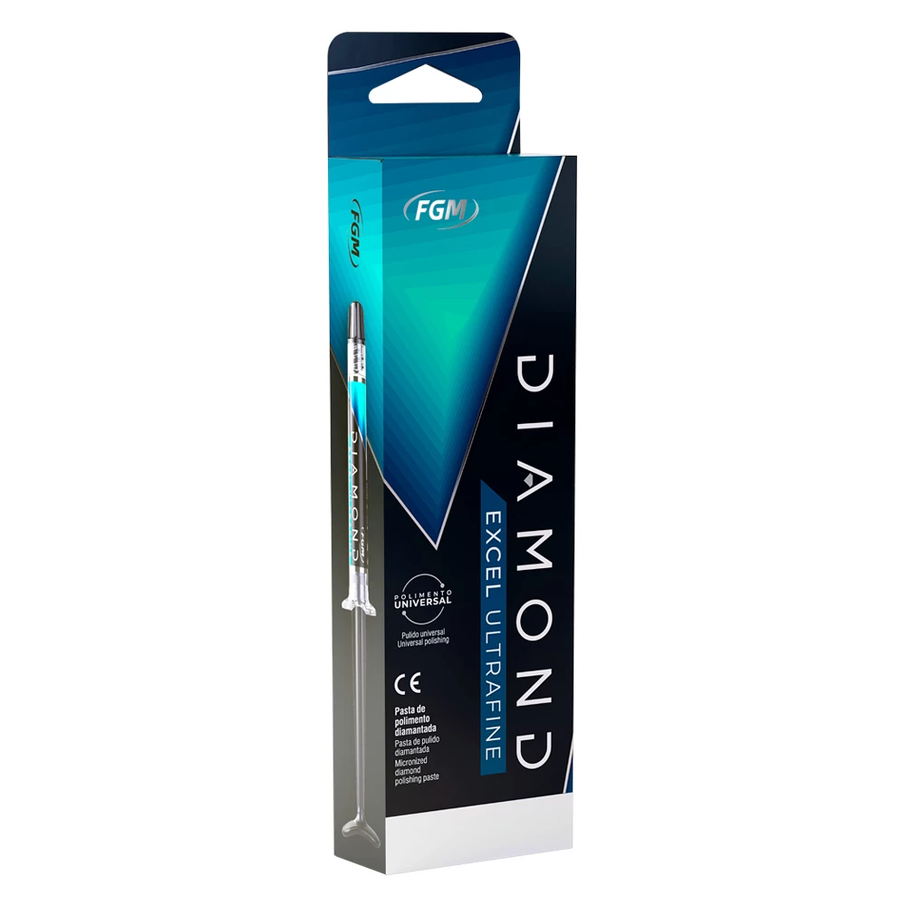 Diamond Excel Ultrafine Diamant-Universalpolierpaste, 0,5 Mikron, 2 g. Spritze und Spitze, 1/Stk.
