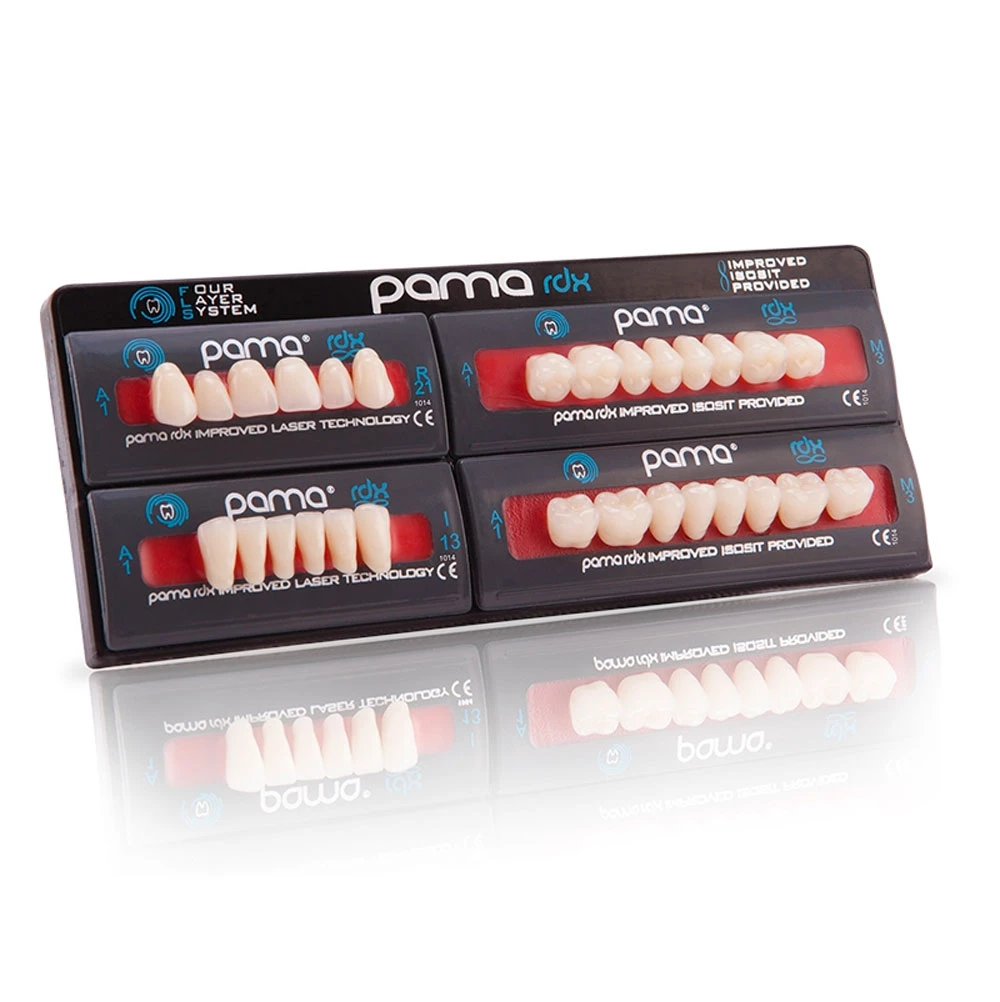 Pama Rdx Isosite y dientes de resina compuesta, juego completo, 28 piezas.