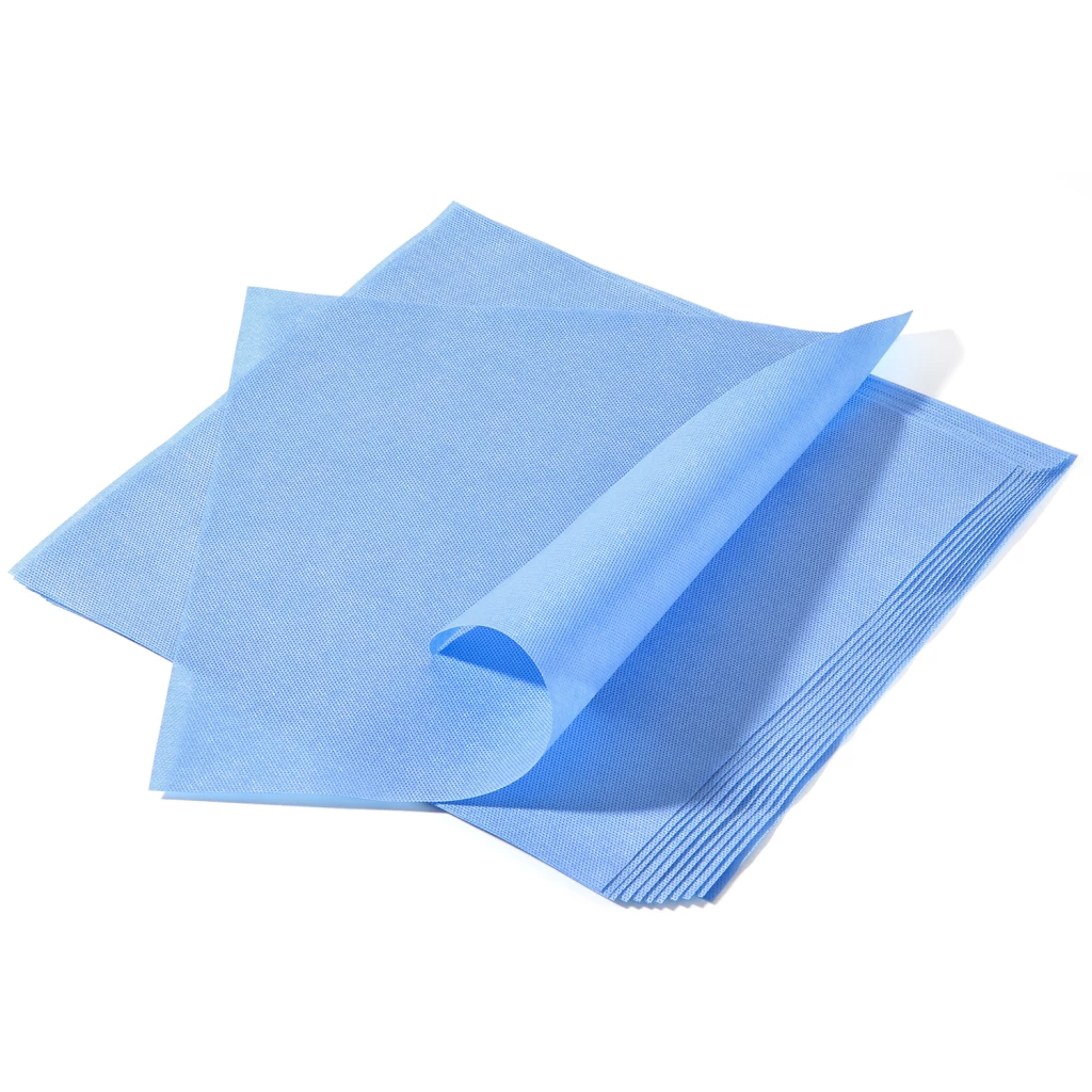 Envoltura de esterilización JMU CSR, 60gsm SMMS no tejido, 12" x 12", azul, 1000/caja.