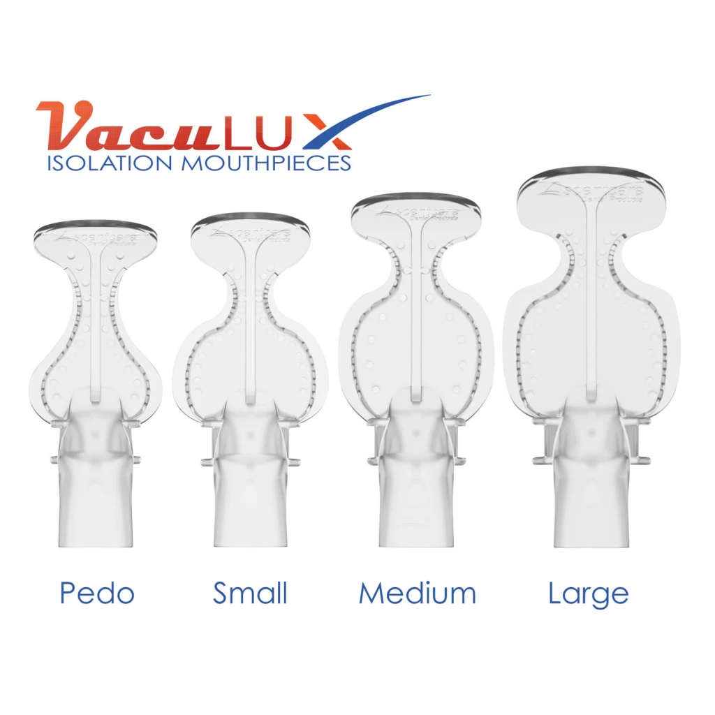 VacuLUX Air tragbares Isolationssystem Starter-Kit mit autoklavierbaren Mundstücken. Enthält: