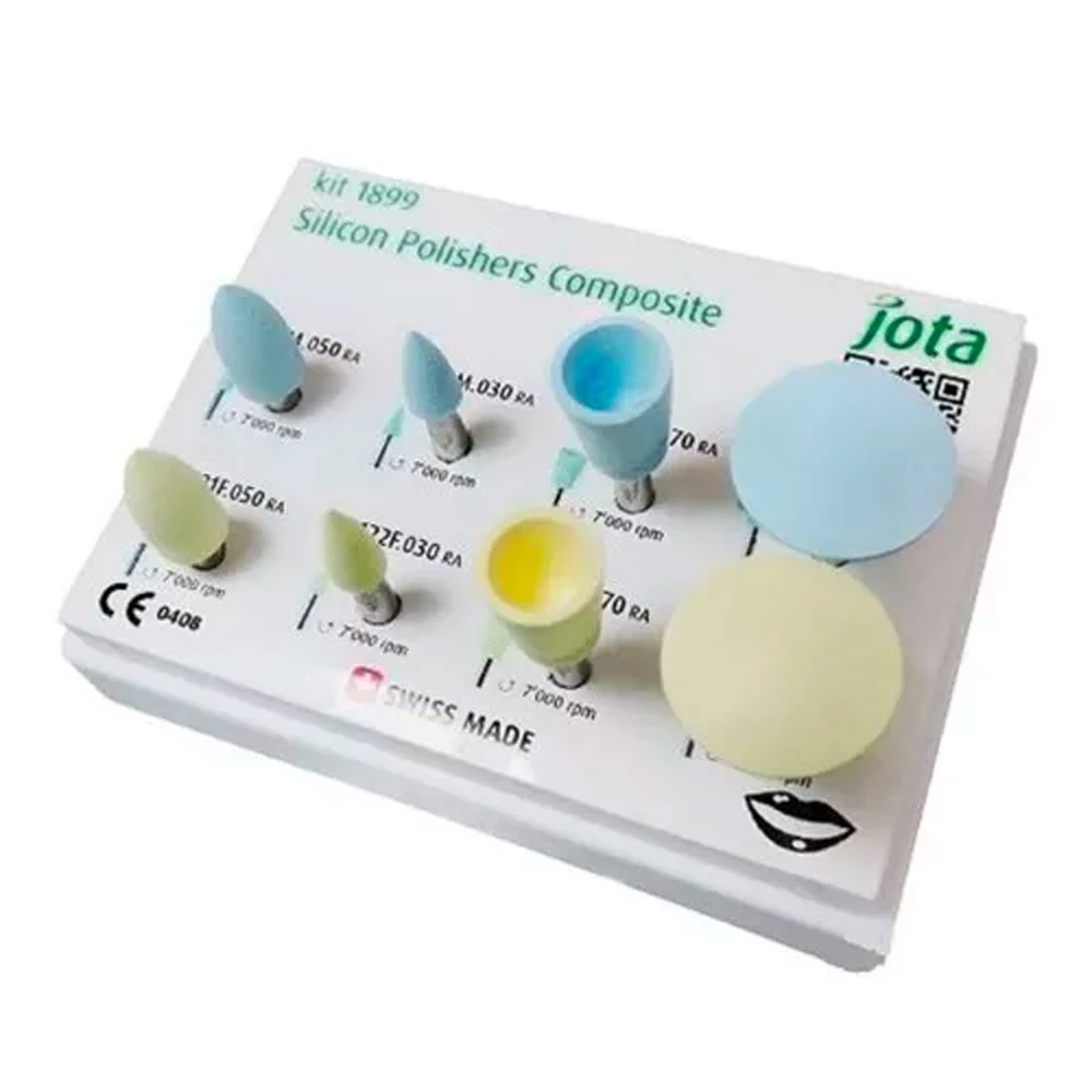 Kit de pulidores de silicona Jota Dentistry para composites.