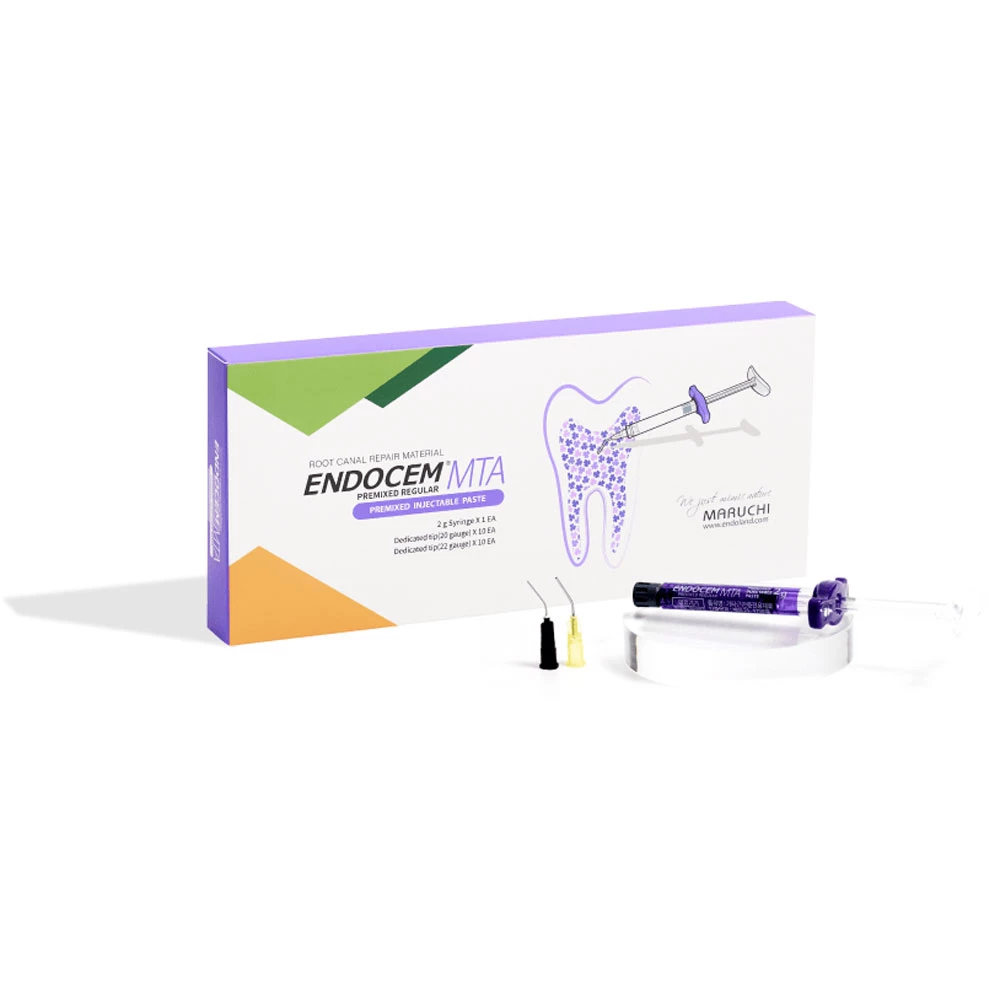 EndoCem MTA Aggregato di Triossido Minerale a Base di Pozzolana, Kit Siringa da 2g. Include: