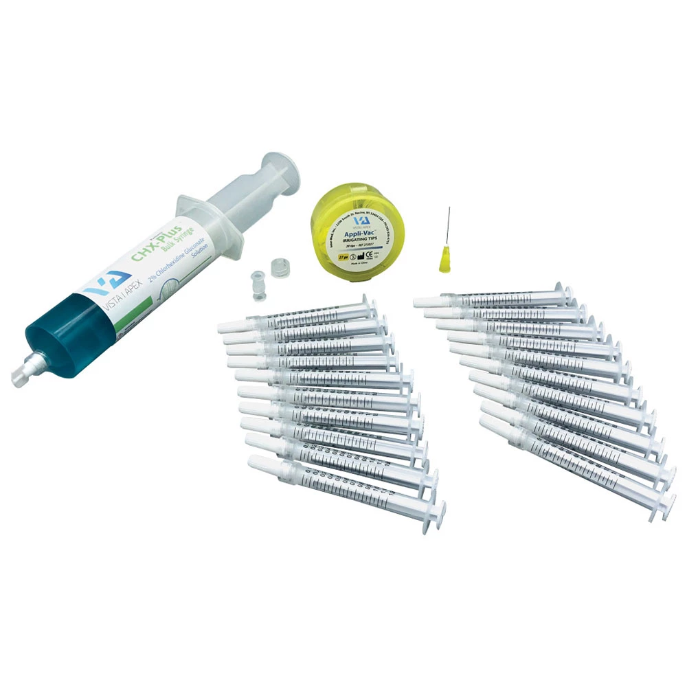 CHX-Plus 2% Chlorhexidine Gluconate 30mL Bulk Syringe Kit. Includes: