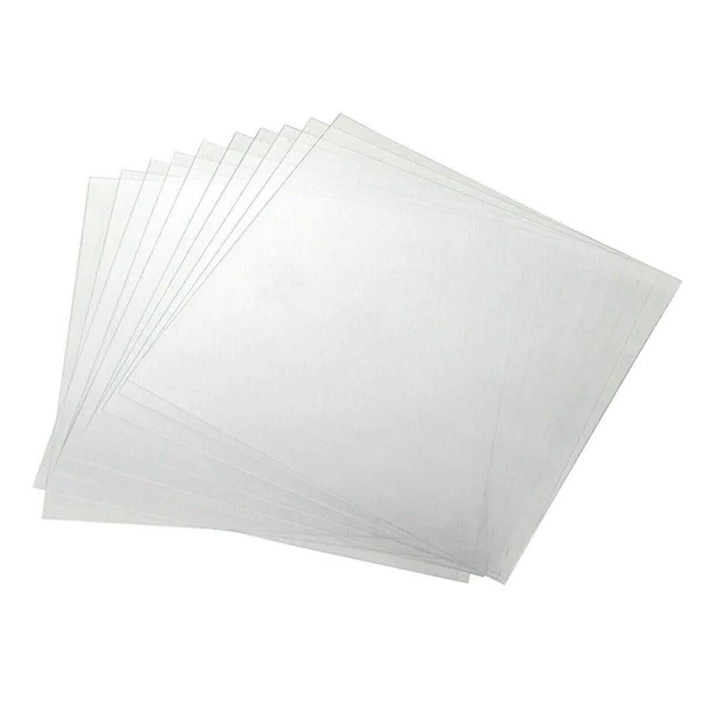 Folha de Placa Macia Bio-Art Dental, 5"x5", Transparente, 10/Pacote