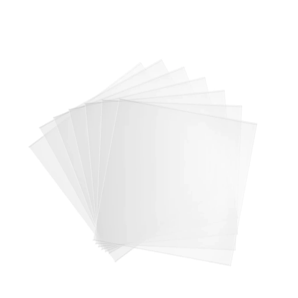 Bio-Art Dental Hard Crystal Plate Sheet, 5"x5, Clear, 5/Pk