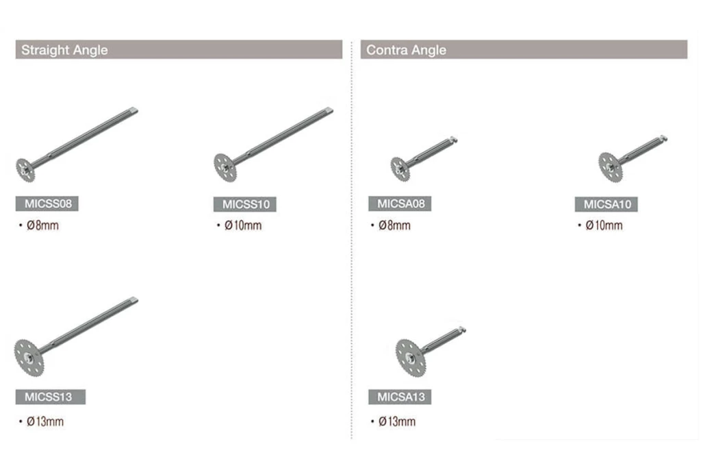 Sierra micro con recubrimiento de diamante - Ø13 mm para pieza de ángulo Sierra micro con recubrimiento de diamante - Ø13 mm para pieza de ángulo