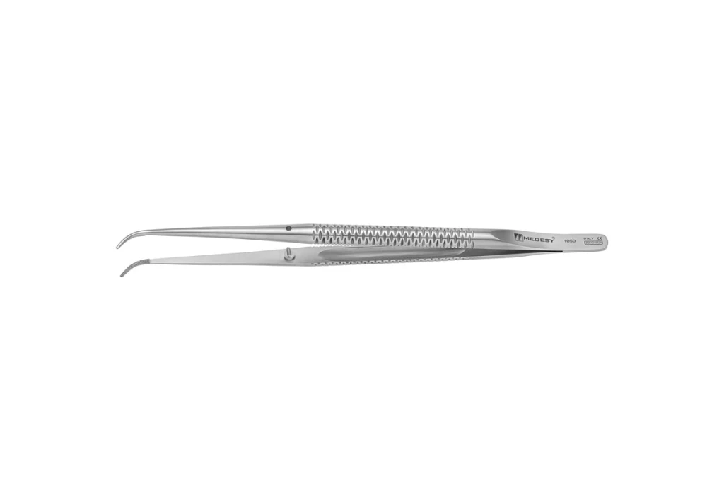Anatomical Micro Forceps Curved 18 cm