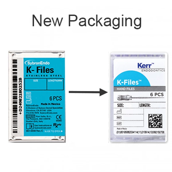 Kerr Endodoncia K-Files 25mm #10 6/Caja.