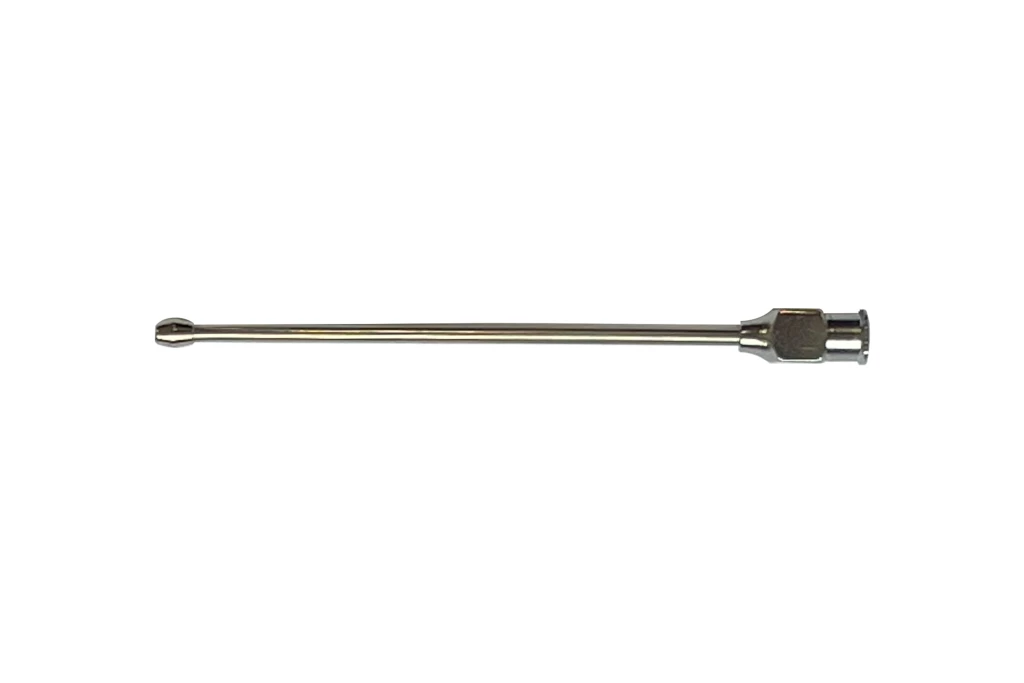 Aguja de acero para succión con oliva - 16G - 1.5mm