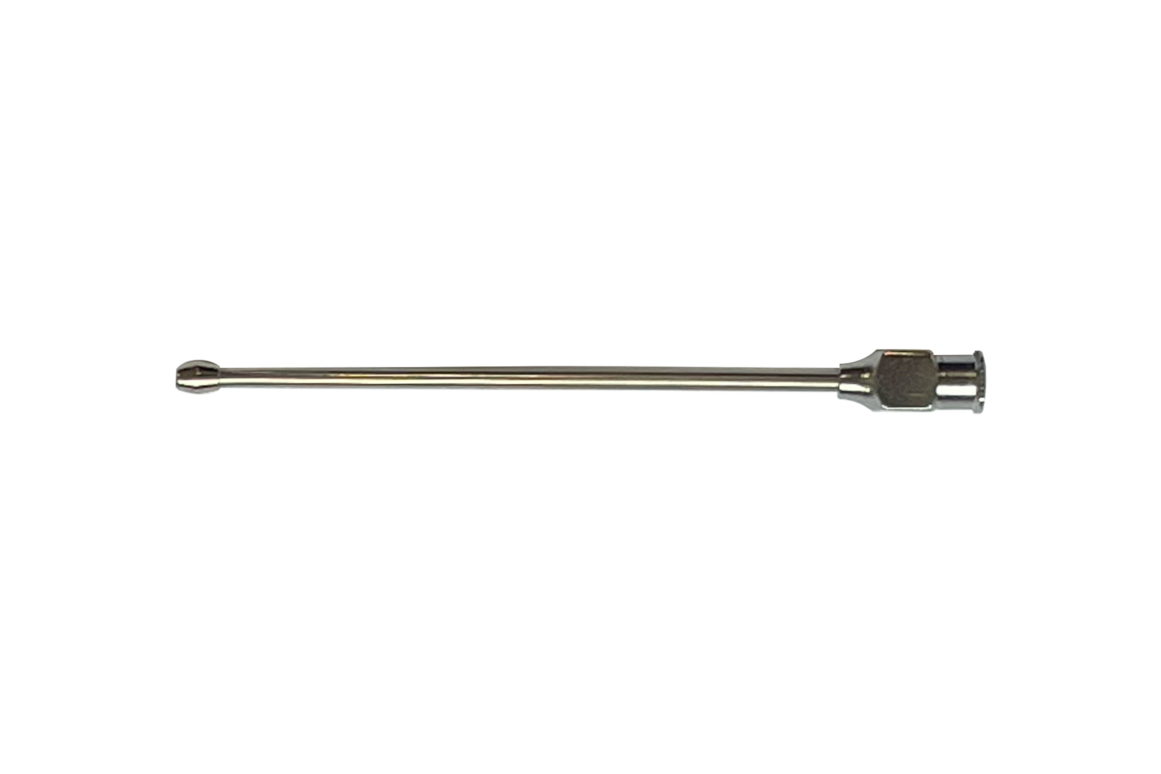 Steel needle for suction with olive - 16G - 1.5mm