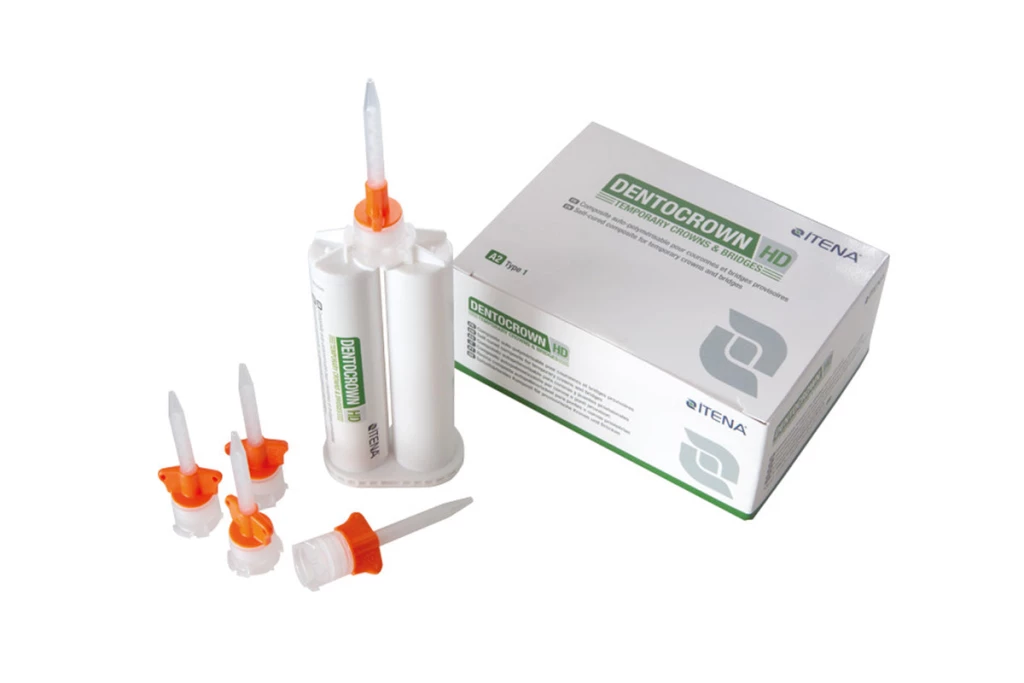 DentoCrown provisional acrílico para coronas y puentes, paquete de 50 ml (76g) - A2