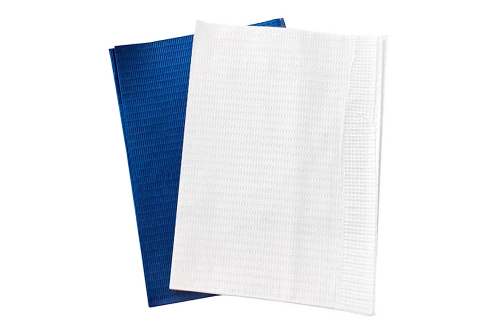 Servilletas para pacientes de dos capas, paquete de 500 piezas - Azul oscuro