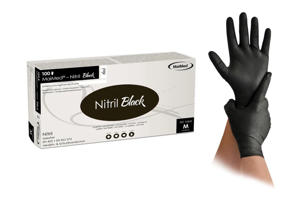 Guantes de examen de nitrilo, paquete de 10 x 100 pcs. - M - embalaje con 10 x 100 pcs.