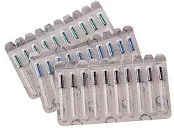 Kerr XXXF Blanco 21 mm Brochas estériles con código de color, paquete de 30. #17008