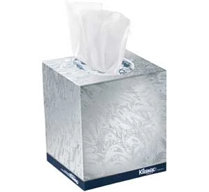 Kleenex Boutique, Decorative Box - White Facial Tissues 2-ply, 8.4" x 8.4"
