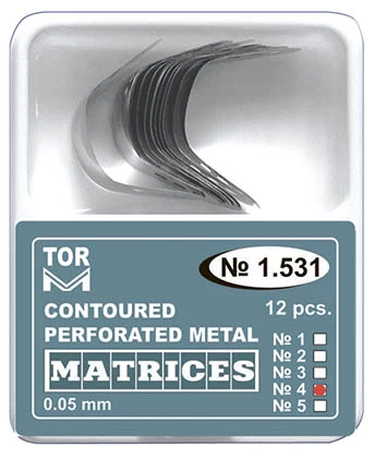 Perforated Metal Matrices. Large with Ledge 1.531(4) (12 pcs.)