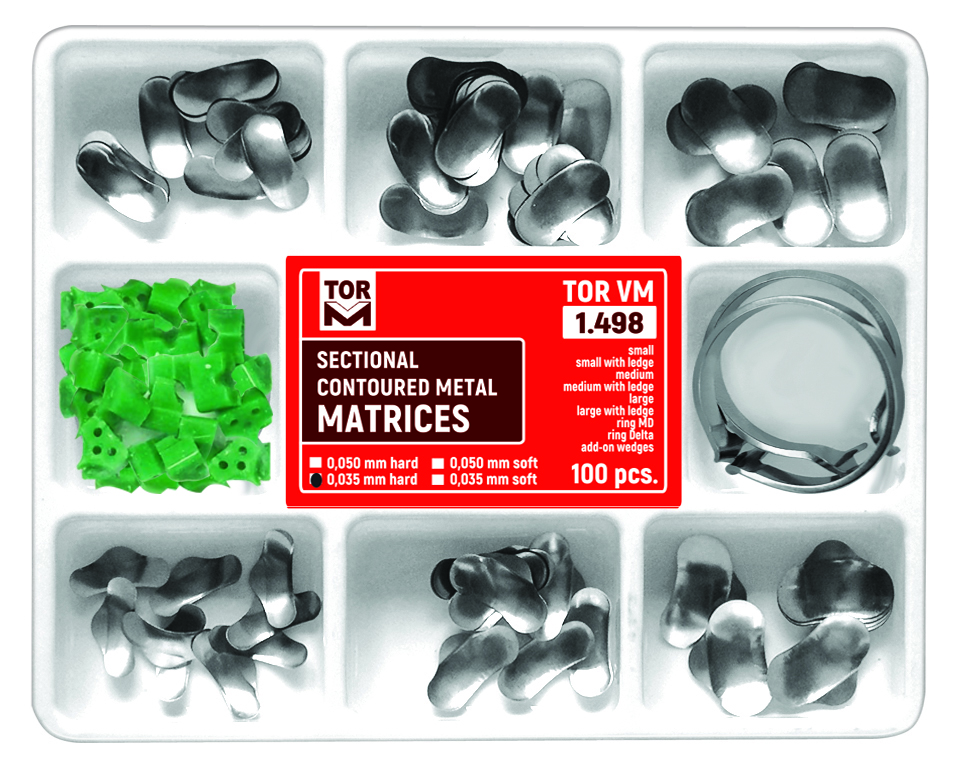Kit Matrices Universal Kit of Sectional Contoured Matrices 1.498 (100 pcs.) NEW ...