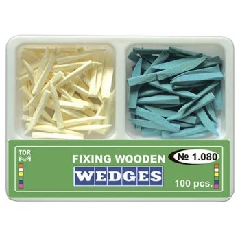 Cuñas de madera de 2 tipos 1.080 (100 unidades).
