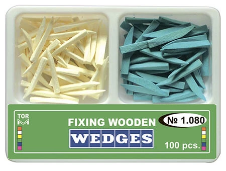 Cuñas de madera de 2 tipos 1.080 (100 unidades).
