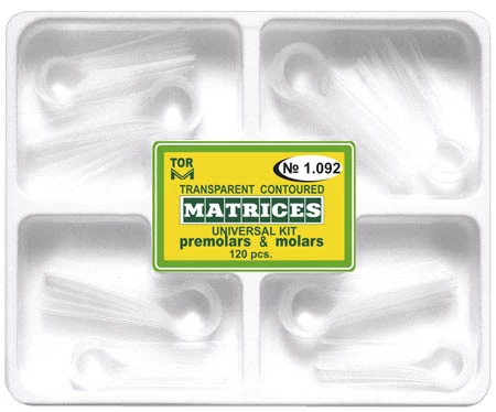 Kit of Premolar and Molar Transparent Contoured Matrices 1.092 (120 pcs.)