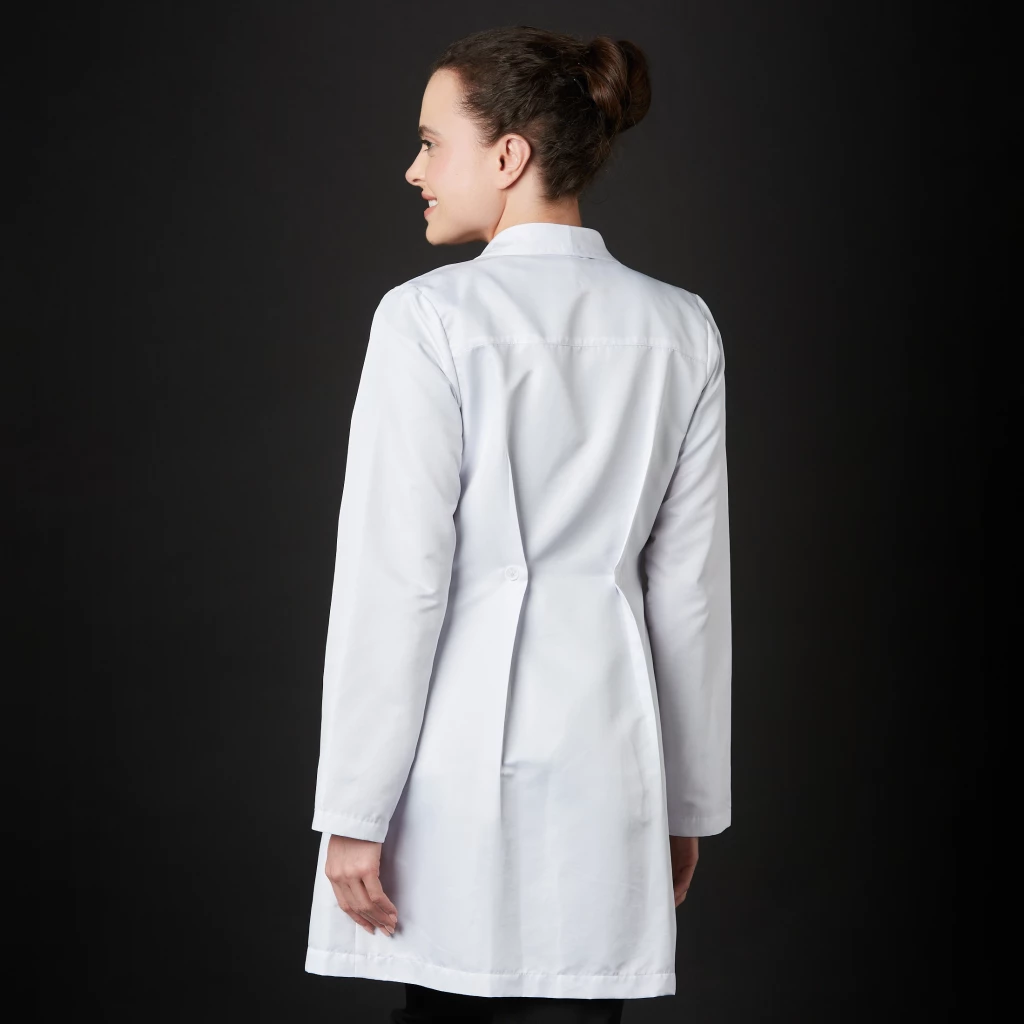 Lab Coat Liunic Women Win Antibacterial (Color: White/Size: L) Lab Coat Liunic Women Win Antibacterial (Color: White/Size: L)