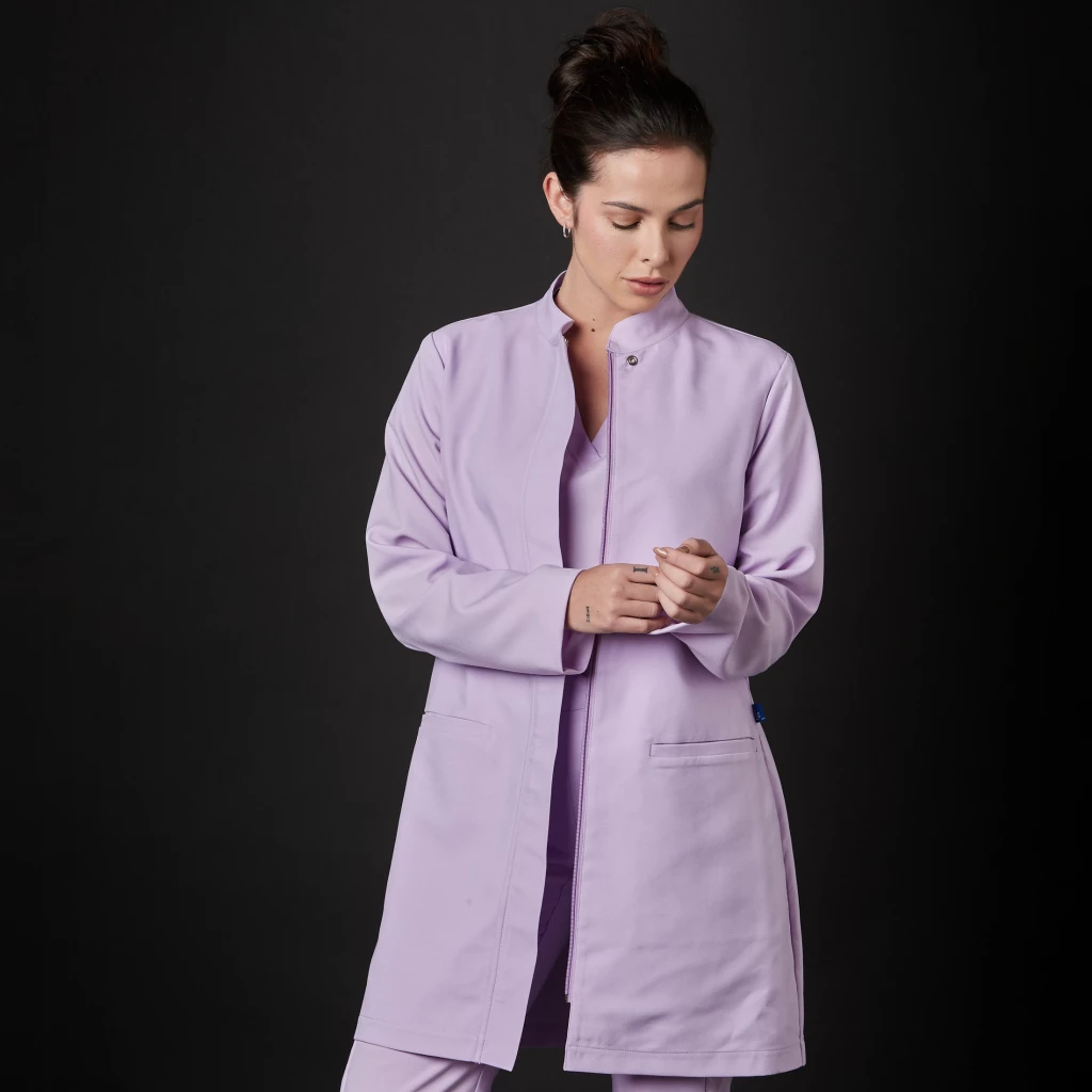 Laborkittel Parigi Damen Smart (Farbe: Lila/Größe: XS)