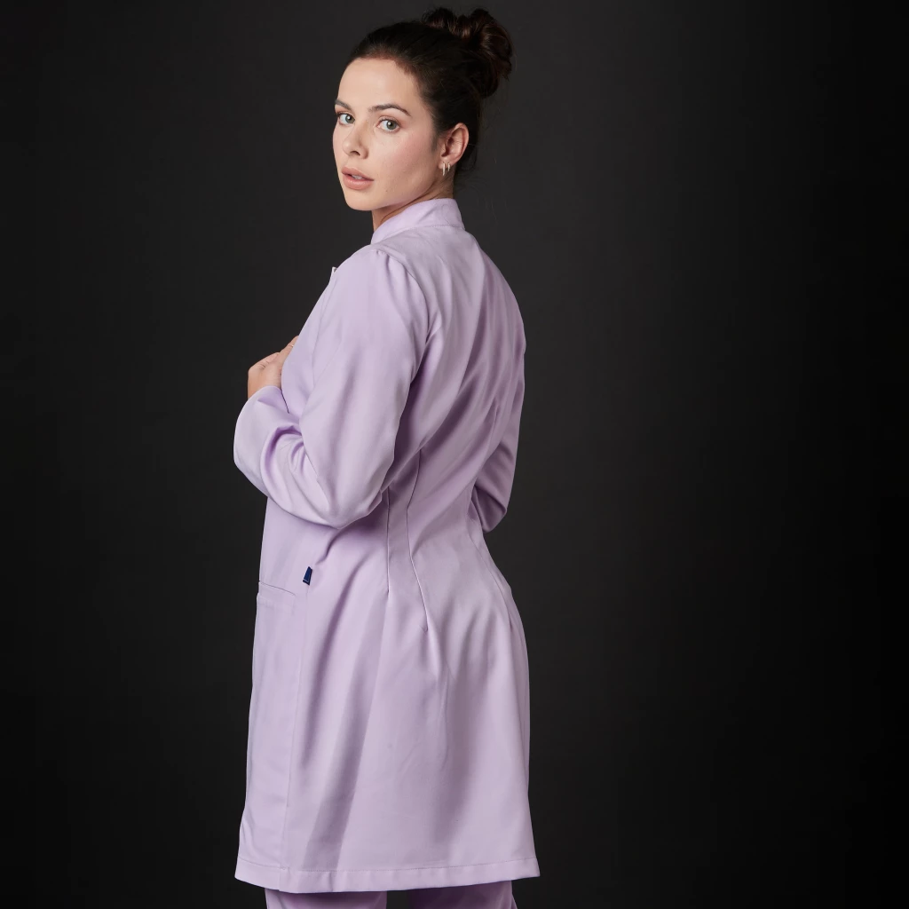 Laborkittel Parigi Damen Smart (Farbe: Lila/Größe: XS)