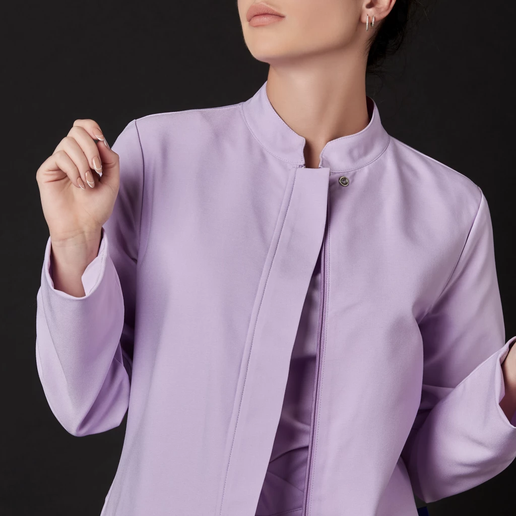 Laborkittel Parigi Damen Smart (Farbe: Lila/Größe: XS)