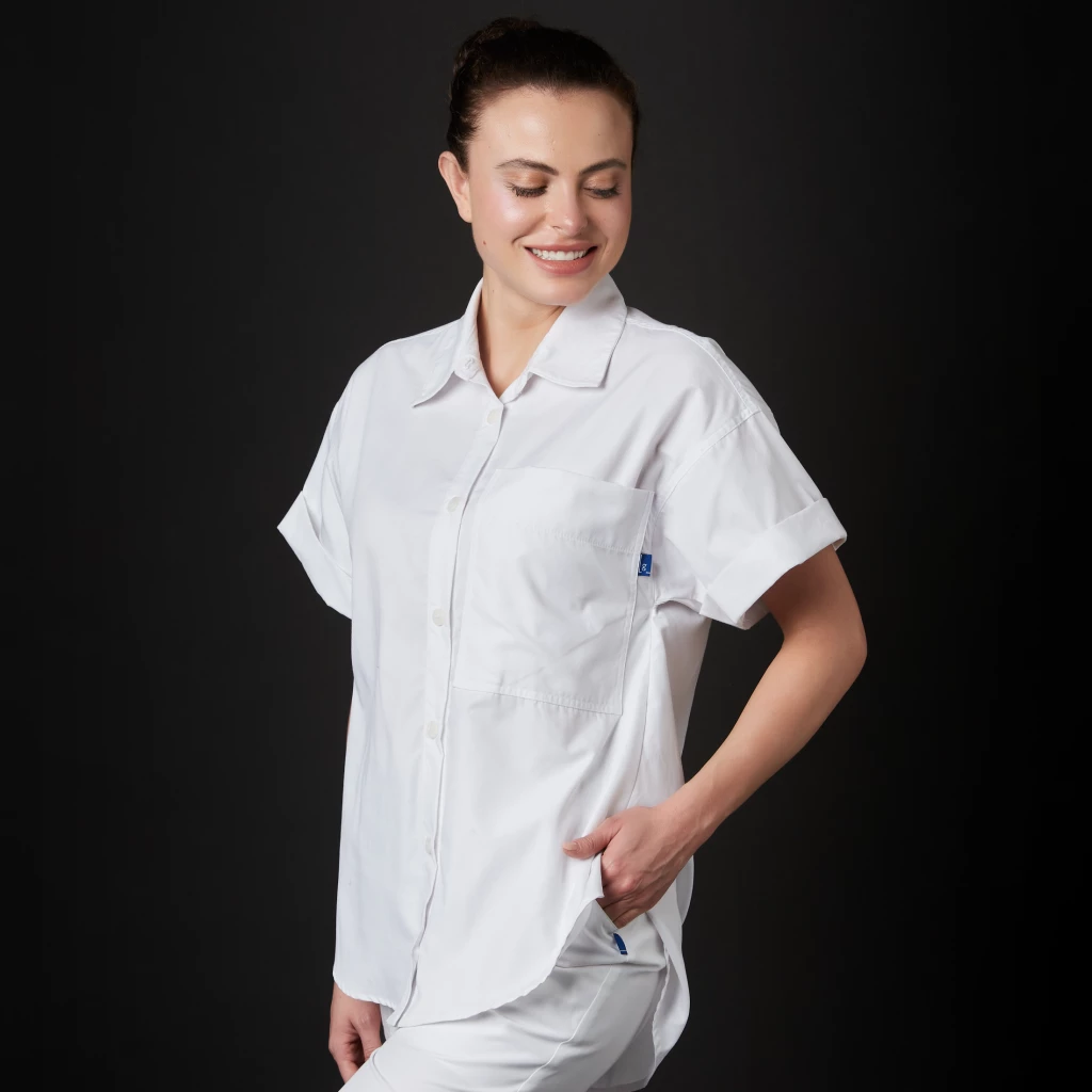 Скруб-топ Delaunay для женщин Tink (Цвет: белый/Размер: XL)