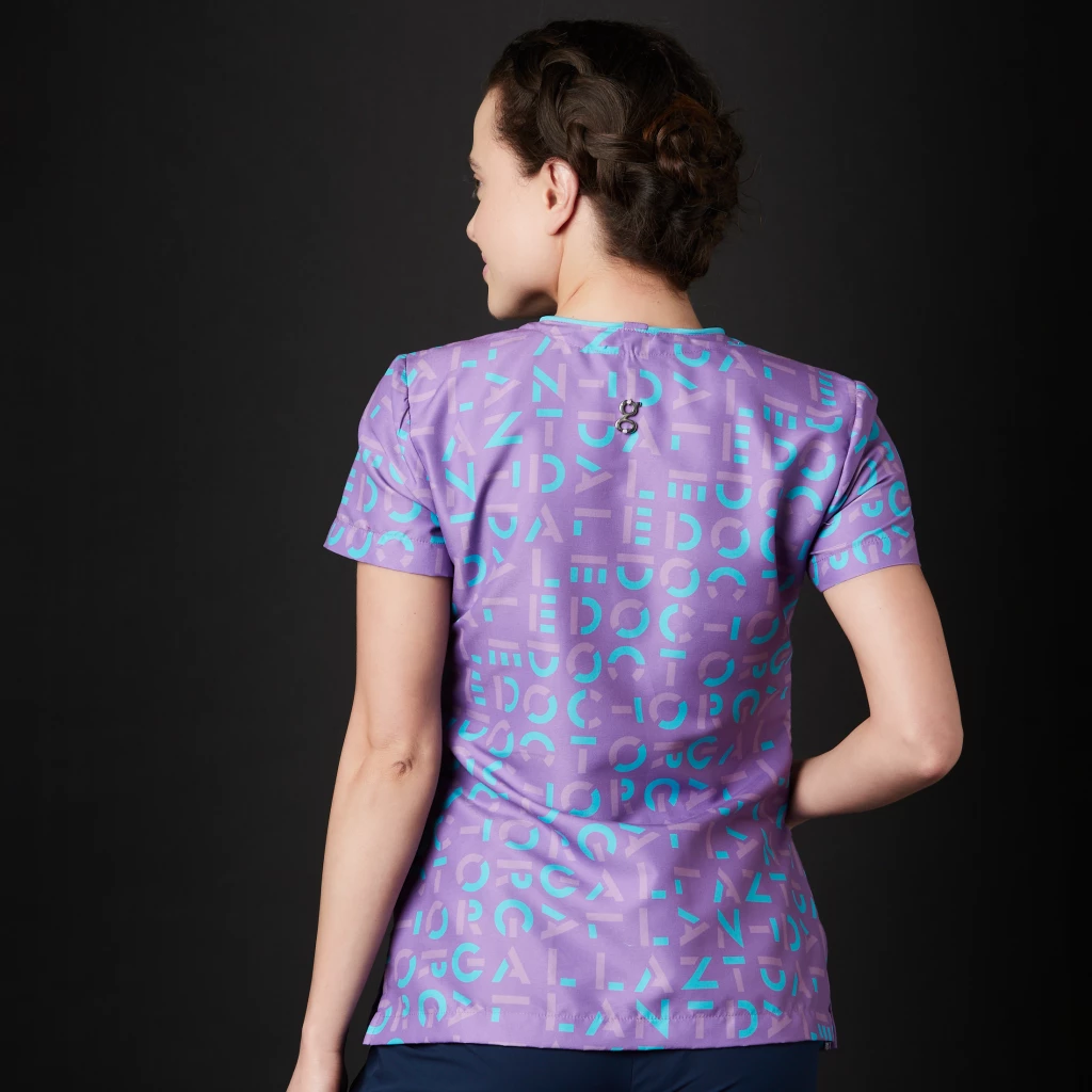 Скраб-топ Klee Women Bimba Myth (Цвет: фиолетовый/Размер: XXL)