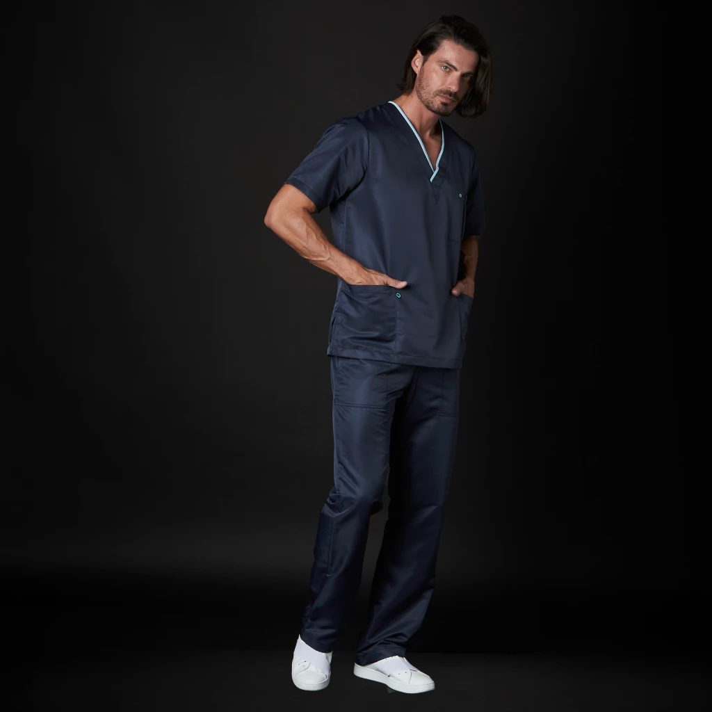 Scrub-Set Dr. House Herren Win Antibakteriell (Farbe: Marineblau/Größe: XL)