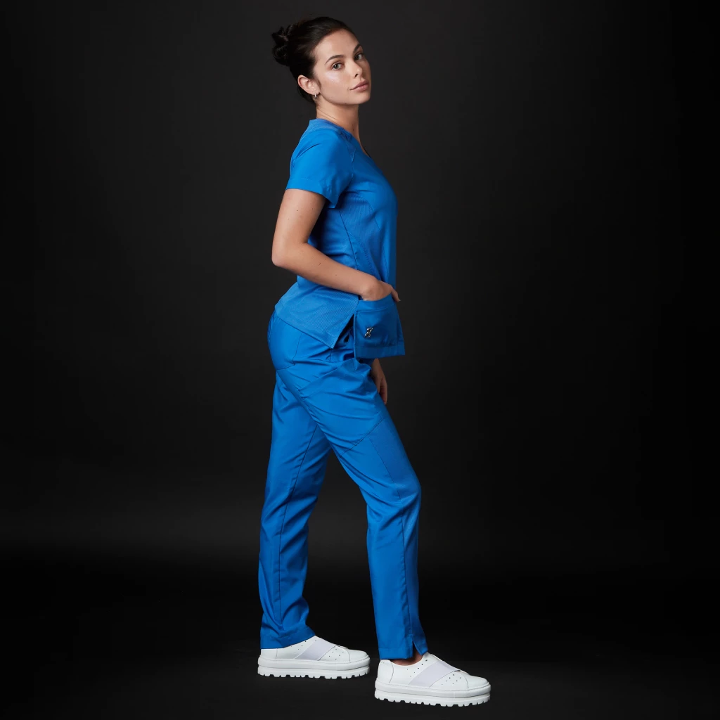 Scrub Set Miro Women Blow (Color: Electric Blue/Size: Xs)