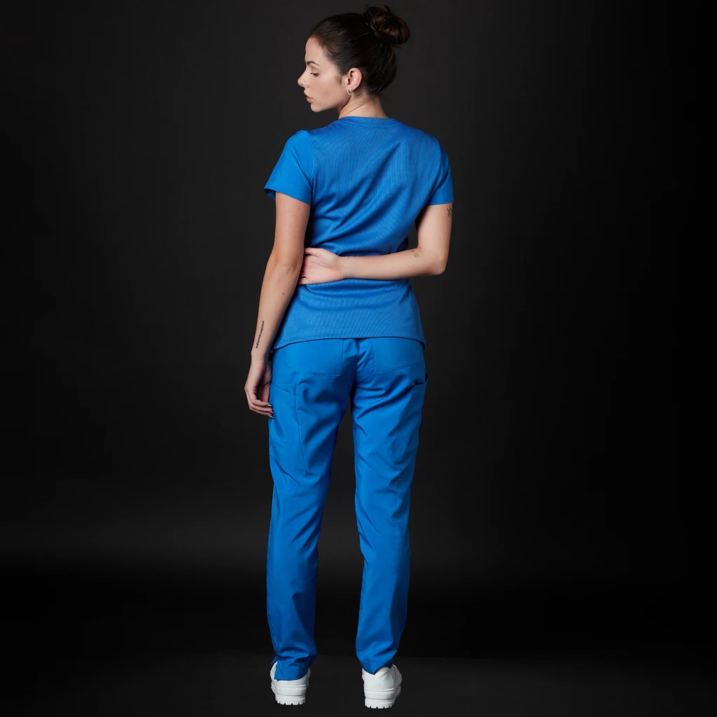 Scrub Set Miro Women Blow (Color: Electric Blue/Size: Xs)