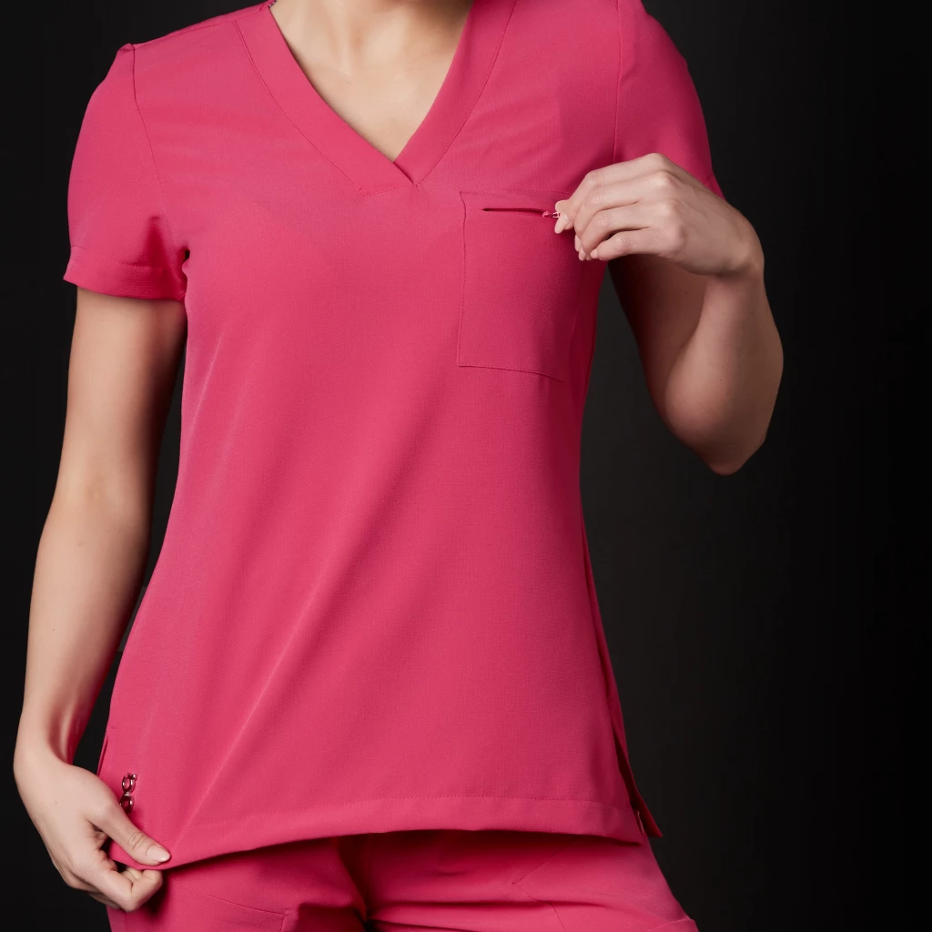 Scrub-Set Urs Frauen Diamant (Farbe: Fuchsia/Größe: L)