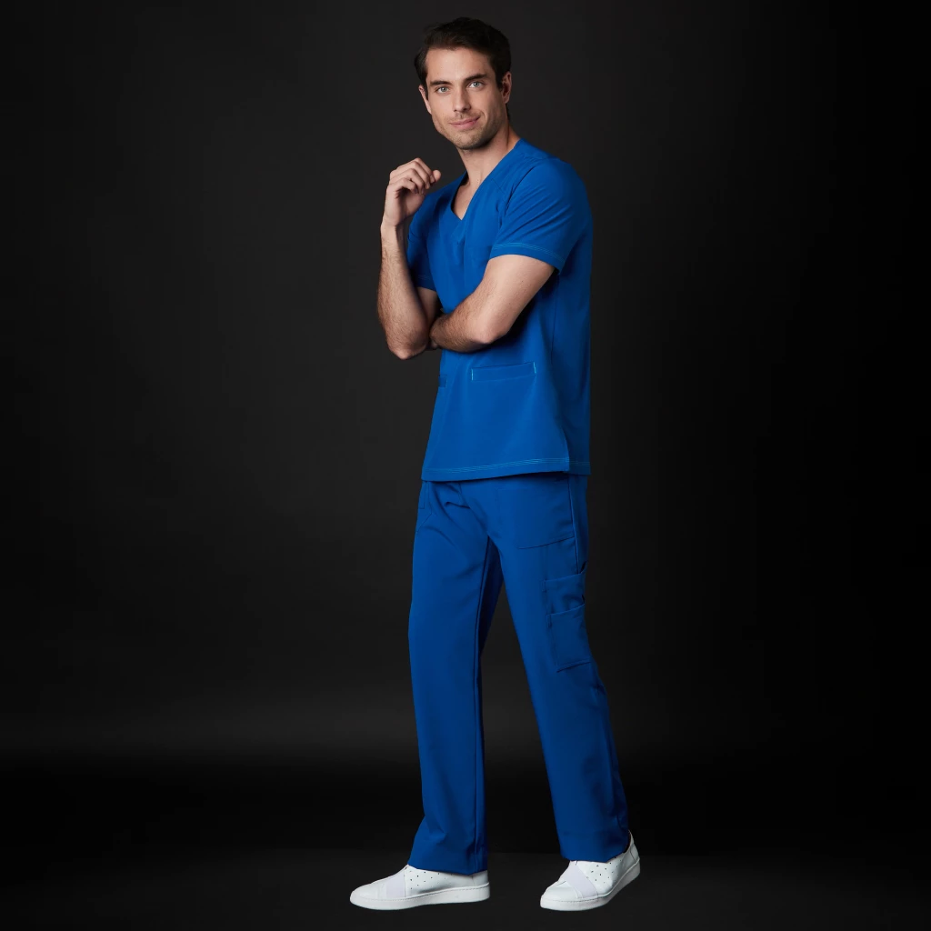 Scrub Set Yale Men Square Antibacterial (Color: Light Blue/Size: L) Scrub Set Yale Men Square Antibacterial (Color: Light Blue/Size: L)