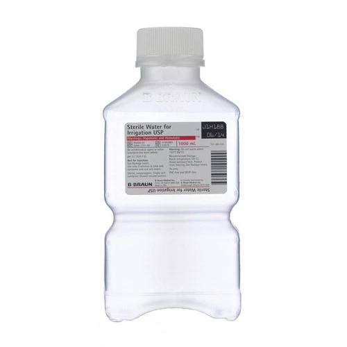 B. Braun Acqua Sterile per Irrigazione, Contenitore in Plastica da 1000 mL per Irrigazione