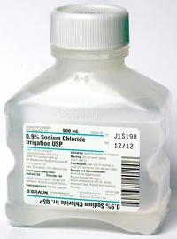 B. Braun Normal saline 0.9% sodium chloride irrigating solution, single 500 ml