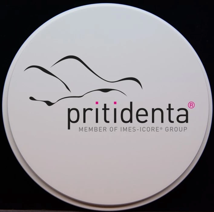 priti®multidisc ZrO2, monochrom opak, 18 mm, weiße Farbe