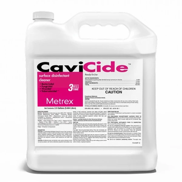 CaviCide Desinfectante de Superficies Caja de 2 x 2.5 Galones.